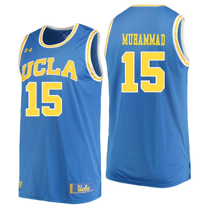UCLA Bruins 15 Shabazz Muhammad Blue College Basketball Jersey Dzhi